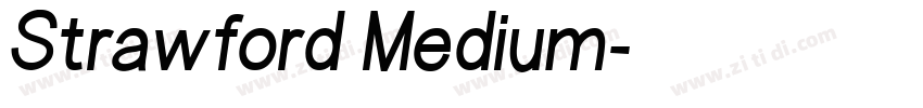 Strawford Medium字体转换